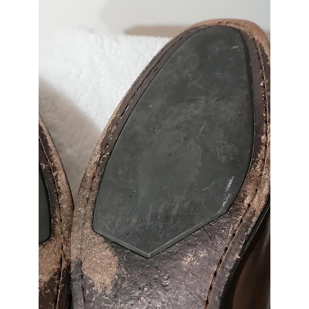 John Varvatos Star USA Brown Leather Oxfords Dress Shoes 10.5 M - Picture 11 of 15